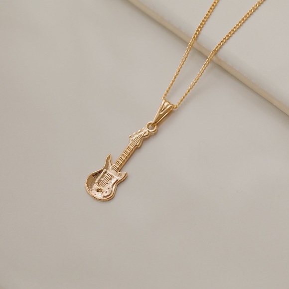 Guitar Necklace | 18k Gold Filled - Picture 3 of 6